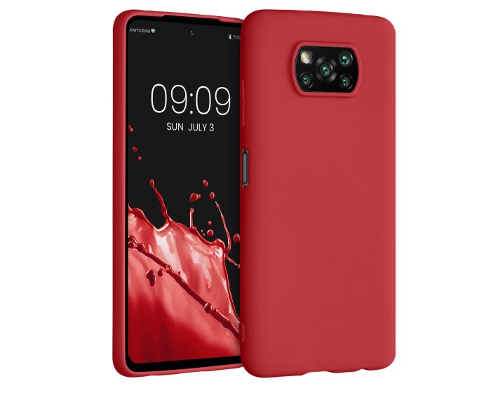 KWmobile TPU Silicone Case (53482.51) Red Matte (Xiaomi Poco X3 NFC / X3 Pro)
