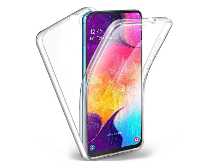 Forcell Full Face Ultra Thin 0.3mm Silicone Case Όψης & Πλάτης Διάφανη (Samsung Galaxy A10 / M10)