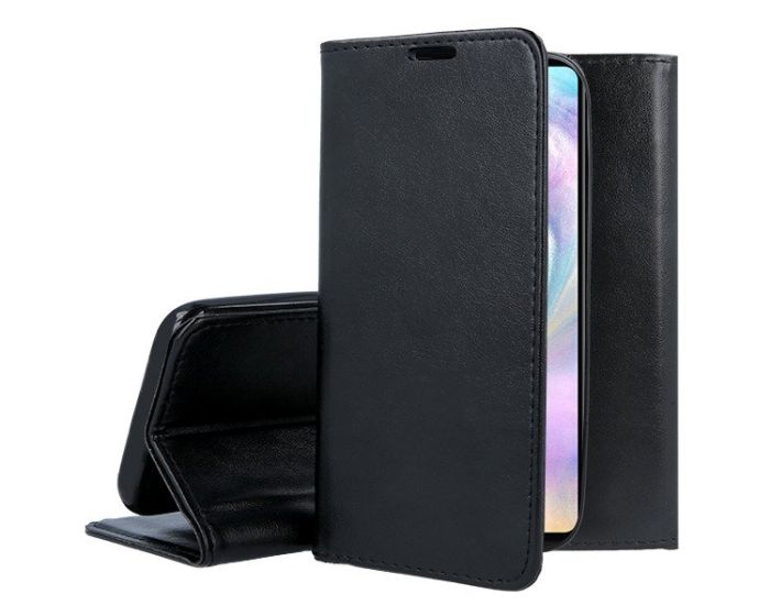 Forcell Magnet Wallet Case Θήκη Πορτοφόλι με δυνατότητα Stand Black (Samsung Galaxy A21s)