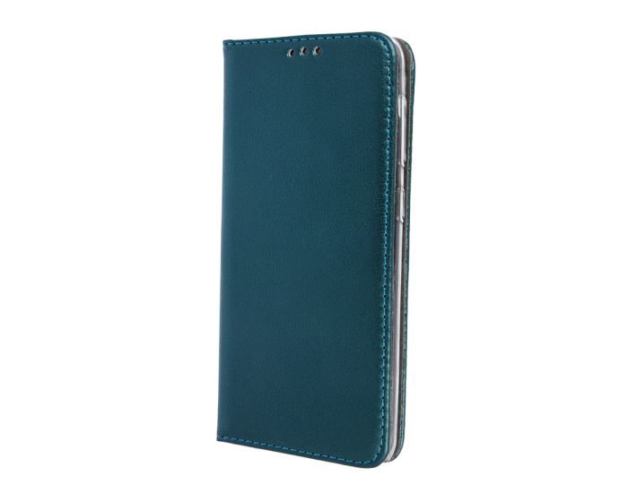 Forcell Magnet Wallet Case Θήκη Πορτοφόλι με δυνατότητα Stand Dark Green (Samsung Galaxy A21s)