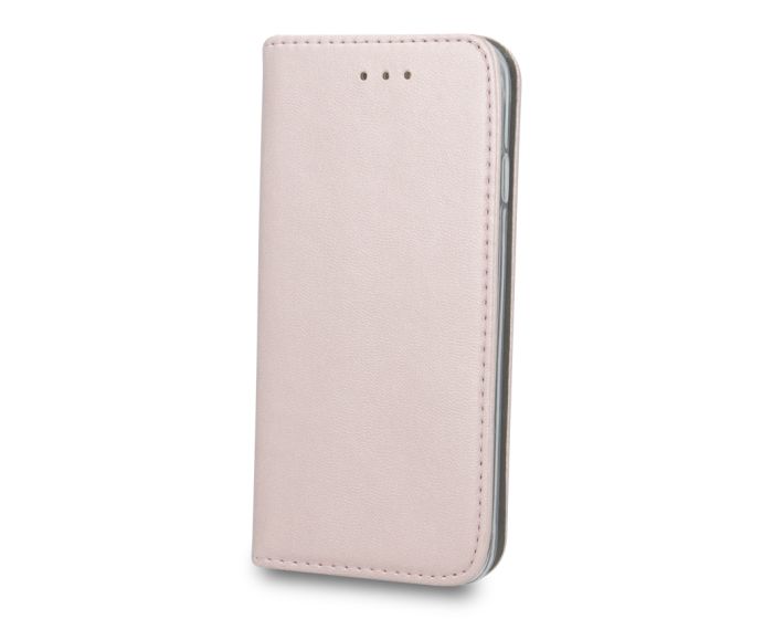 Forcell Magnet Wallet Case Θήκη Πορτοφόλι με δυνατότητα Stand Rose Gold (Samsung Galaxy A21s)