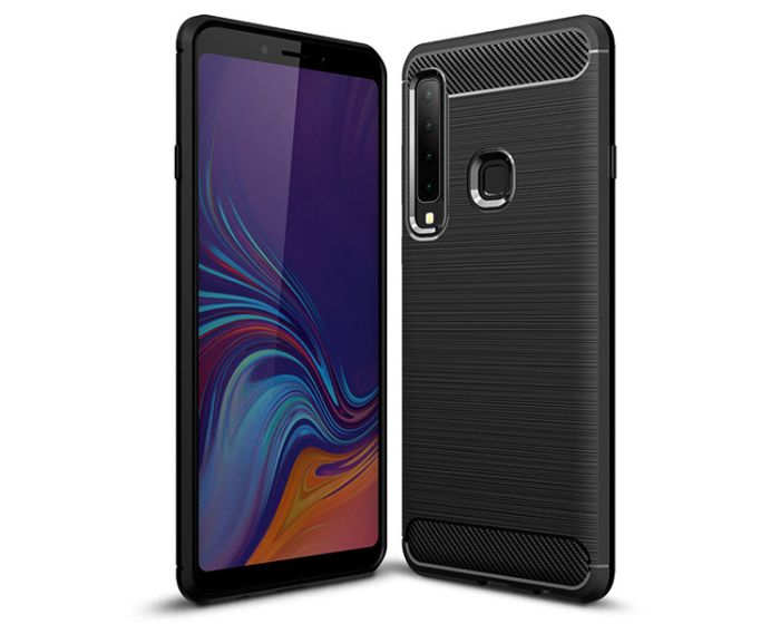 TPU Carbon Rugged Armor Case - Black (Samsung Galaxy A9 2018)