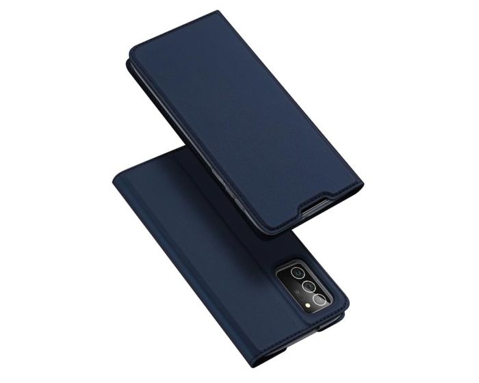 DUX DUCIS SkinPro Wallet Case Θήκη Πορτοφόλι με Stand - Navy Blue (Samsung Galaxy Note 20)