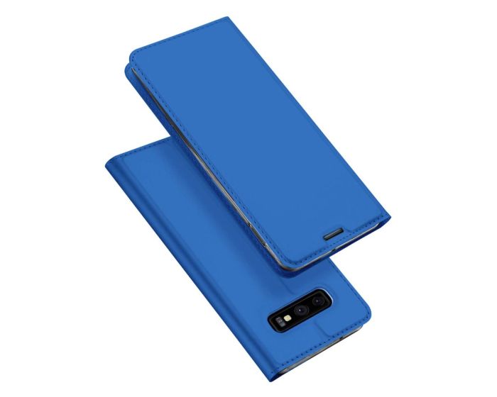 DUX DUCIS SkinPro Wallet Case Θήκη Πορτοφόλι με Stand - Blue (Samsung Galaxy S10e)