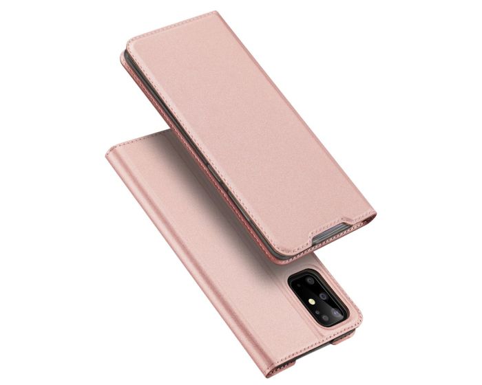 DUX DUCIS SkinPro Wallet Case Θήκη Πορτοφόλι με Stand - Rose Gold (Samsung Galaxy S20 Plus)