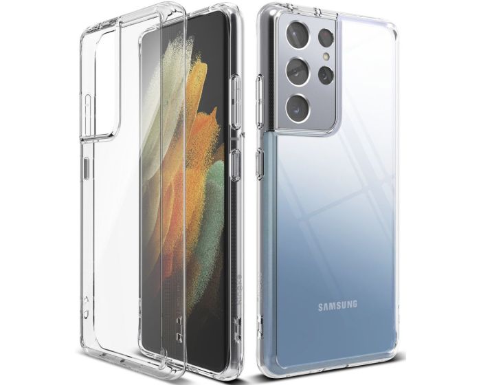 Ringke Fusion Σκληρή Θήκη με TPU Bumper Clear (Samsung Galaxy S21 Ultra 5G)