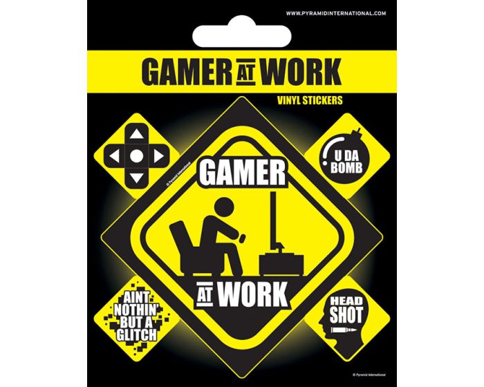 Gamer At Work (Collectables) Vinyl Sticker Pack - Σετ 5 Αυτοκόλλητα