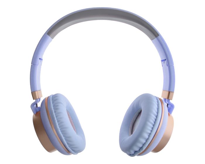 GJBY Audio Headphones (GJ-18) Ακουστικά 3.5mm με Καλώδιο 1.5m - Blue