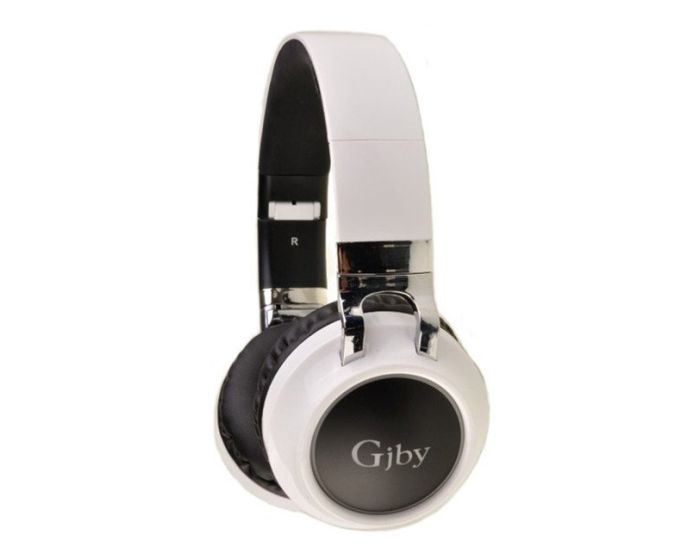 GJBY Wireless Headphones (CA-015) Ασύρματα Ακουστικά Bluetooth - White