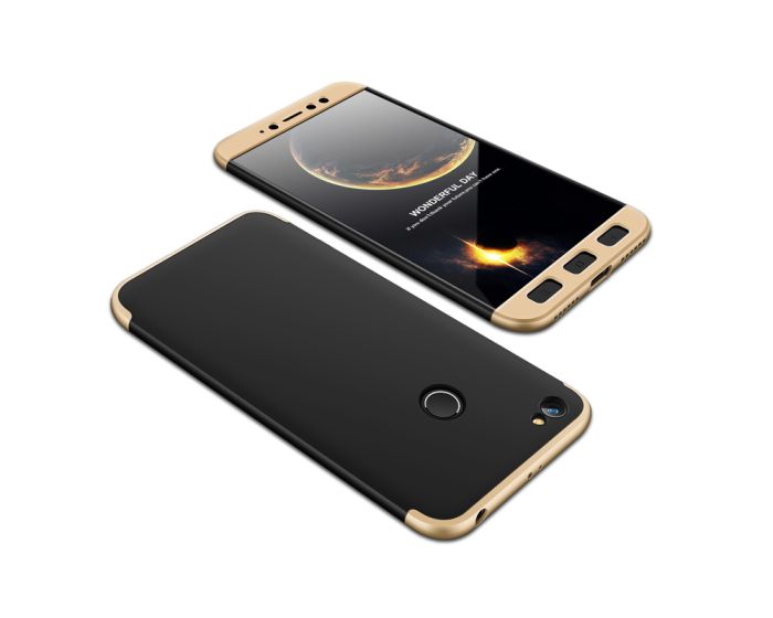 GKK Luxury 360° Full Cover Case Black / Gold (Xiaomi Redmi Note 5A Prime)