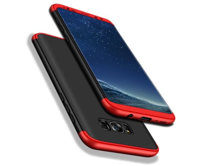 GKK Luxury 360° Full Cover Case Black / Red (Samsung Galaxy S8 Plus)