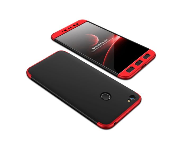 GKK Luxury 360° Full Cover Case Black / Red (Xiaomi Redmi Note 5A Prime)