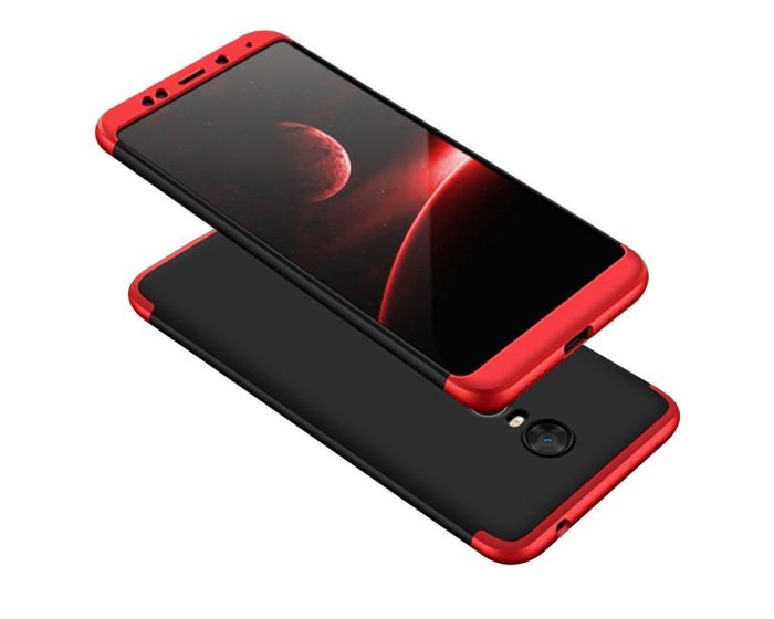 GKK Luxury 360° Full Cover Case Black / Red (Xiaomi Redmi 5 Plus)