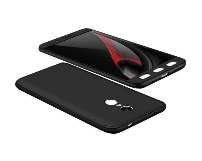 GKK Luxury 360° Full Cover Case Black (Xiaomi Redmi Note 4 MediaTek)