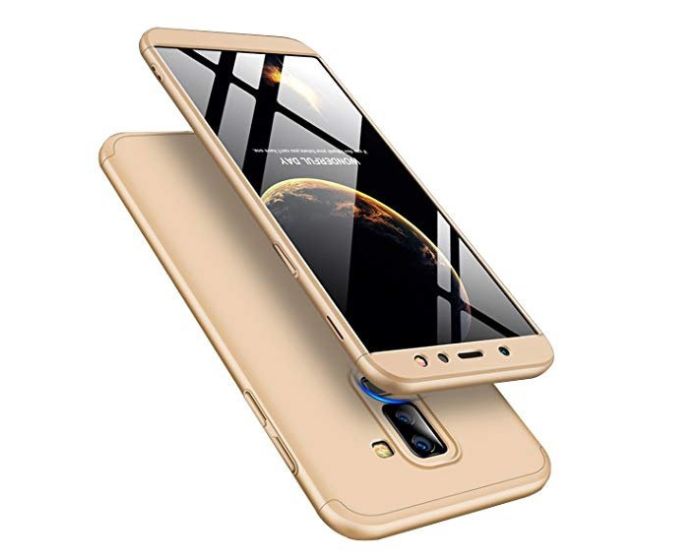 GKK Luxury 360° Full Cover Case Gold (Samsung Galaxy A6 Plus 2018)