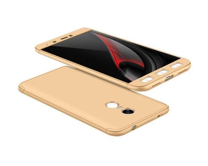 GKK Luxury 360° Full Cover Case Gold (Xiaomi Redmi Note 4 MediaTek)