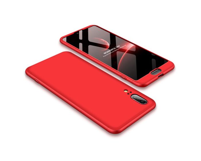 GKK Luxury 360° Full Cover Case Red (Huawei P20)