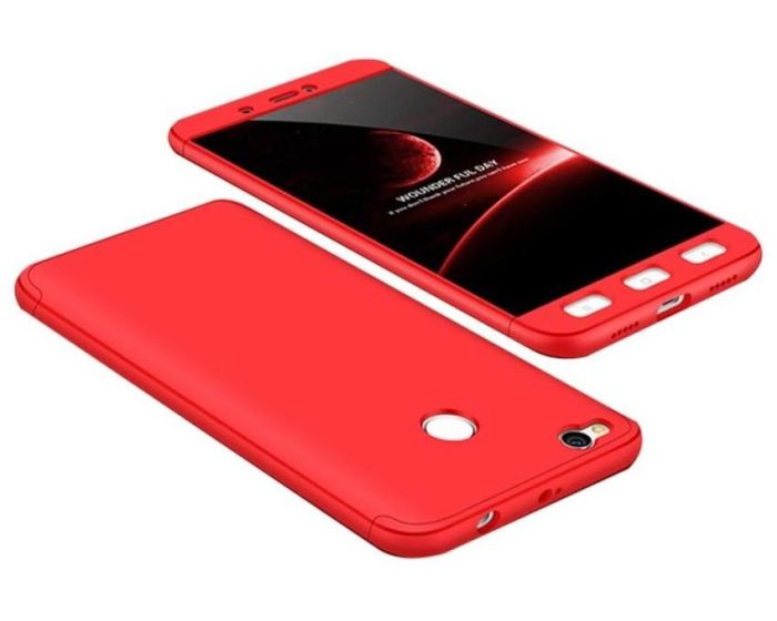 GKK Luxury 360° Full Cover Case Red (Xiaomi Redmi 4X)