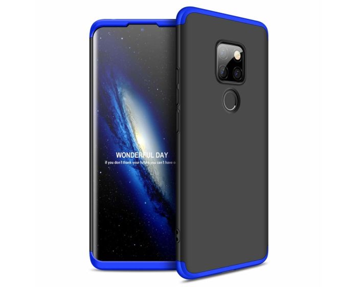 GKK Luxury 360° Full Cover Case Black / Blue (Huawei Mate 20)