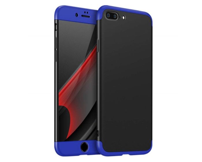 GKK Luxury 360° Full Cover Case Black / Blue (iPhone 7 Plus / 8 Plus)