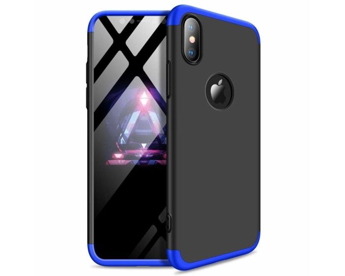 GKK Luxury 360° Full Cover Case Black / Blue (iPhone XR)