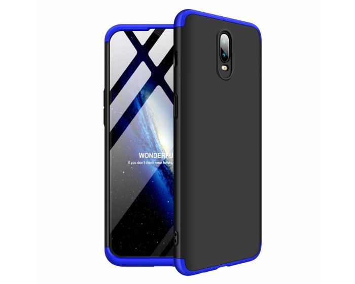 GKK Luxury 360° Full Cover Case Black / Blue (OnePlus 6T)