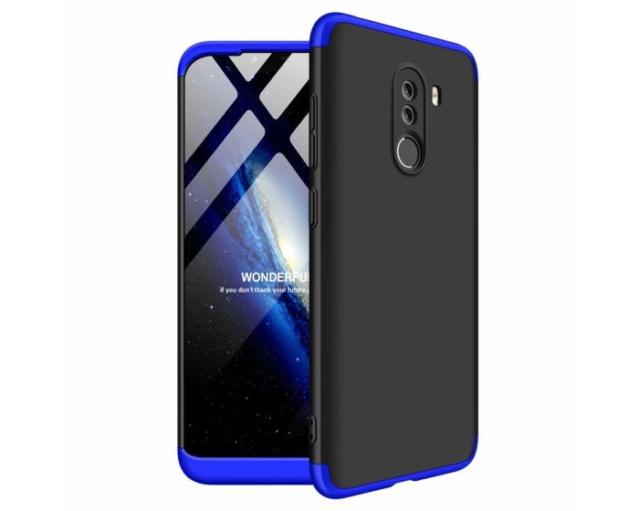 GKK Luxury 360° Full Cover Case Black / Blue (Xiaomi Pocophone F1)