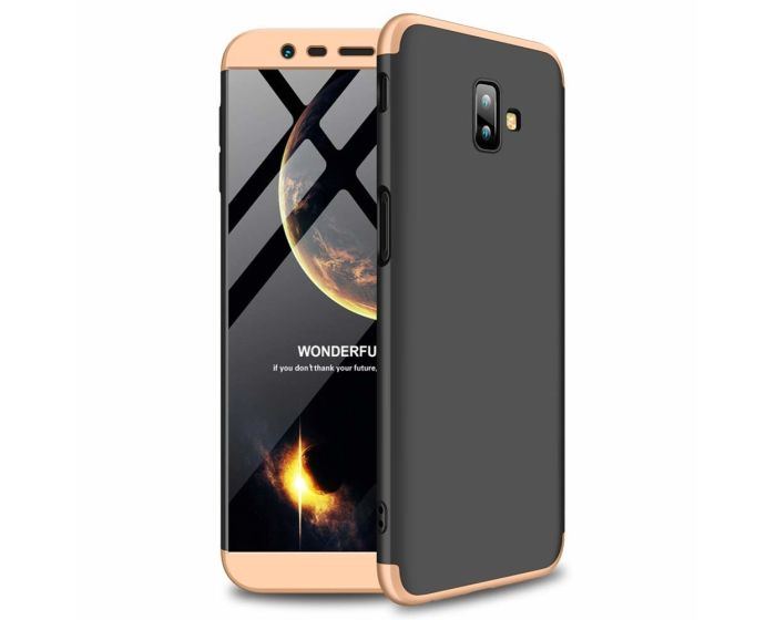 GKK Luxury 360° Full Cover Case Black / Gold (Samsung Galaxy J6 Plus 2018)