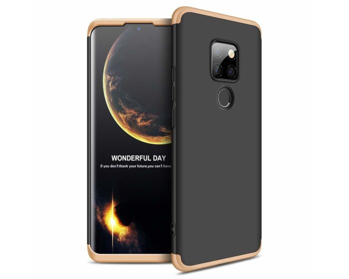 GKK Luxury 360° Full Cover Case Black / Gold (Huawei Mate 20)