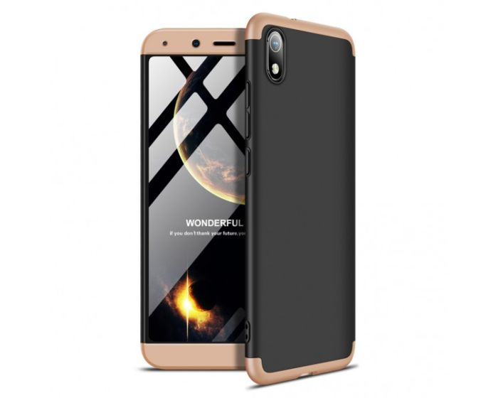 GKK Luxury 360° Full Cover Case Black / Gold (Xiaomi Redmi 7A)
