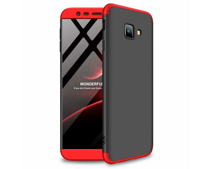 GKK Luxury 360° Full Cover Case Black / Red (Samsung Galaxy J4 Plus 2018)