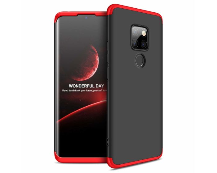 GKK Luxury 360° Full Cover Case Black / Red (Huawei Mate 20)