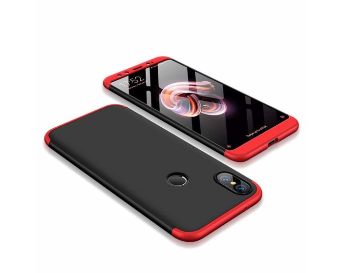 GKK Luxury 360° Full Cover Case Black / Red (Xiaomi Mi A2 / 6X)