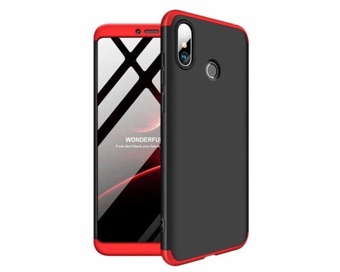 GKK Luxury 360° Full Cover Case Black / Red (Xiaomi Mi Max 3)