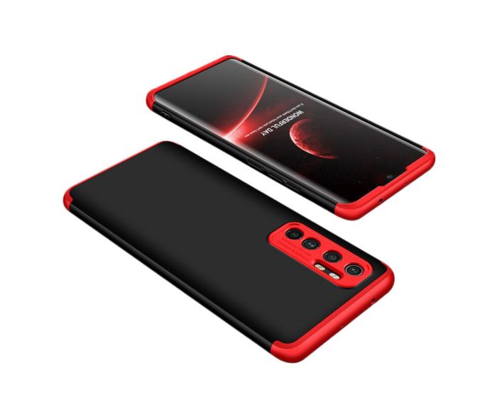 GKK Luxury 360° Full Cover Case Black / Red (Xiaomi Mi Note 10 Lite)