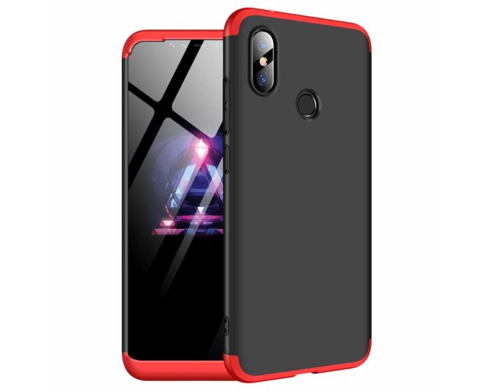 GKK Luxury 360° Full Cover Case Black / Red (Xiaomi Redmi Note 6 Pro)