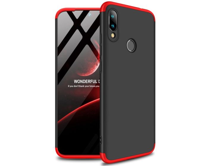 GKK Luxury 360° Full Cover Case Black / Red (Xiaomi Redmi 7)