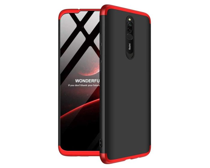 GKK Luxury 360° Full Cover Case Black / Red (Xiaomi Redmi 8)
