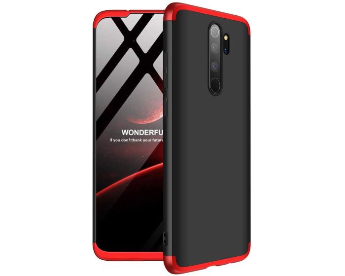 GKK Luxury 360° Full Cover Case Black / Red (Xiaomi Redmi Note 8 Pro)