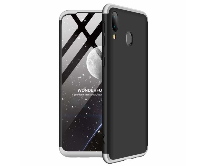 GKK Luxury 360° Full Cover Case Black / Silver (Samsung Galaxy M20)