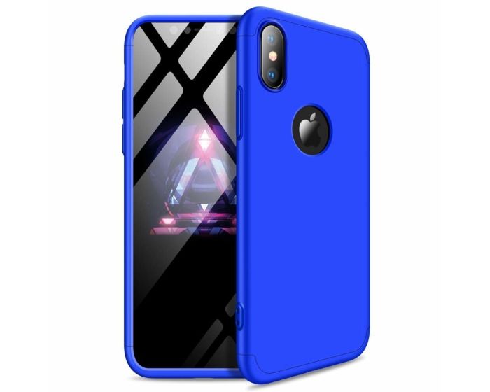 GKK Luxury 360° Full Cover Case Blue (iPhone Xs Max)