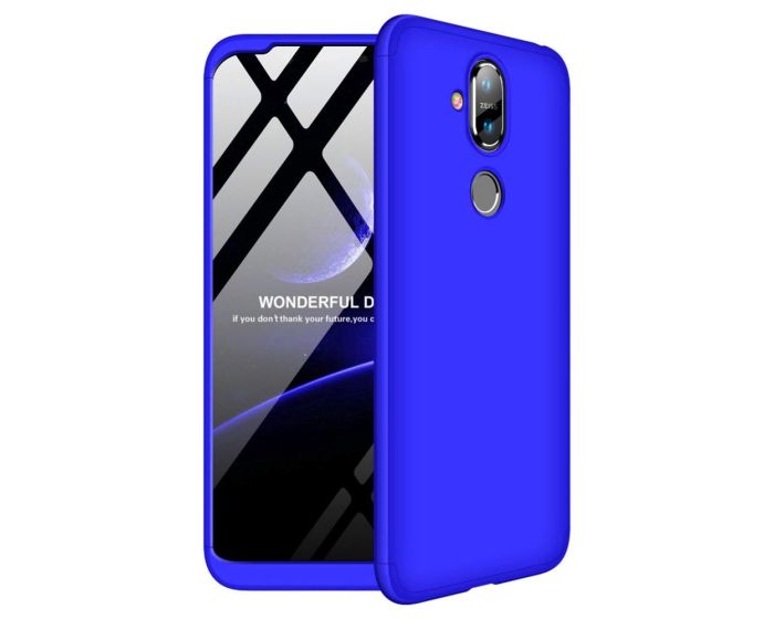 GKK Luxury 360° Full Cover Case Blue (Nokia 8.1 / X7)
