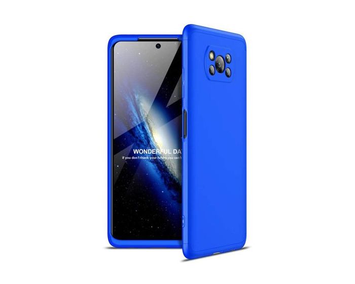 GKK Luxury 360° Full Cover Case Blue (Xiaomi Poco X3 NFC / X3 Pro)