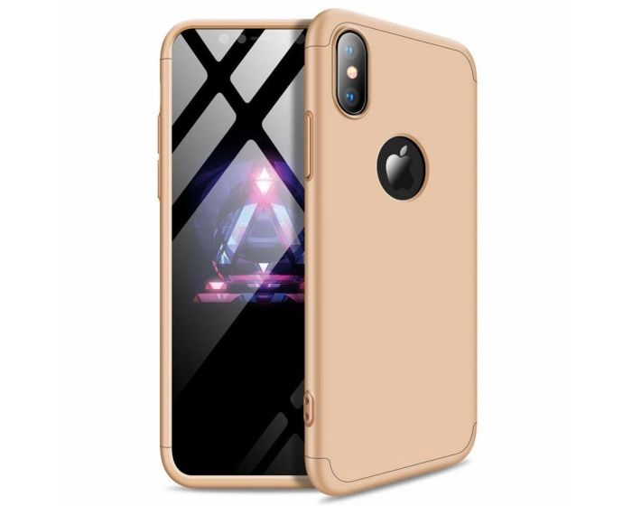 GKK Luxury 360° Full Cover Case Gold (iPhone XR)