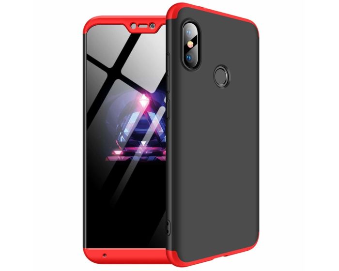 GKK Luxury 360° Full Cover Case Black / Red (Xiaomi Mi A2 Lite / Redmi 6 Pro)