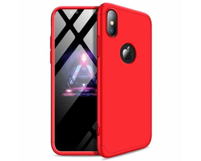 GKK Luxury 360° Full Cover Case Red (iPhone XR)