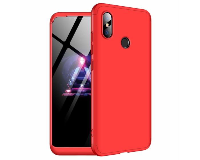 GKK Luxury 360° Full Cover Case Red (Xiaomi Redmi Note 6 Pro)