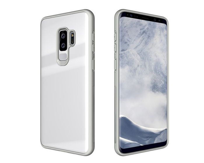 Glass TPU Case White (Samsung Galaxy S9 Plus)
