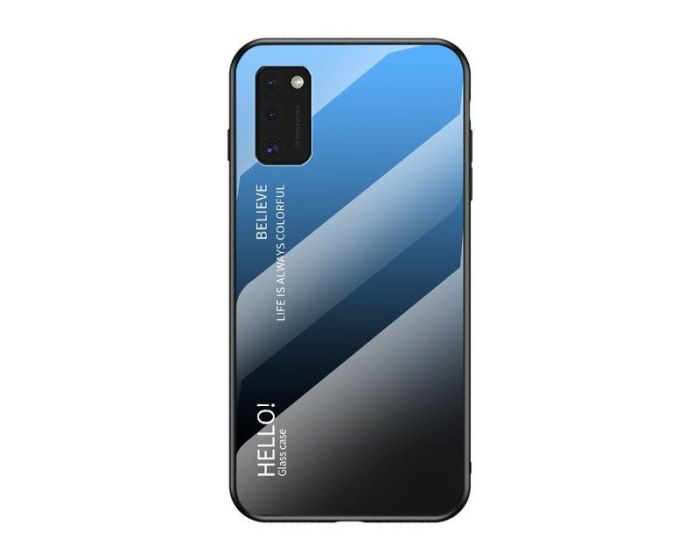 Glass Gradient TPU Case Blue / Black (Samsung Galaxy A41)