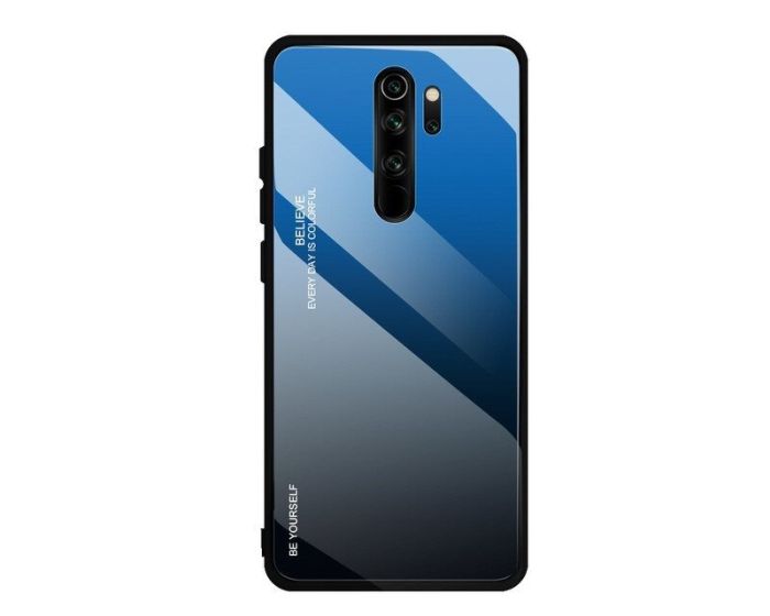 Glass Gradient TPU Case Blue / Black (Xiaomi Redmi Note 8 Pro)